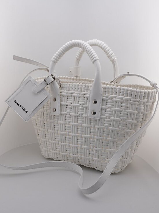 Balenciaga Handbags - Balenciaga Bastro Xs Basket Top Handle Bag Optic White 671342-2IE3Y-9000 10004